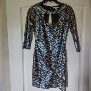 Charlotte Russe Mini Cocktail Sequin Dress Size Small